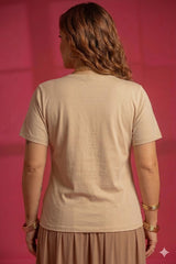 T-shirt com detalhes dourados Quattro Venti