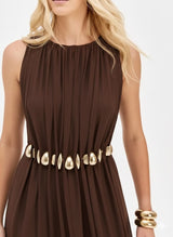 Super Midi Dress with Cord & Hardware Lança Perfume