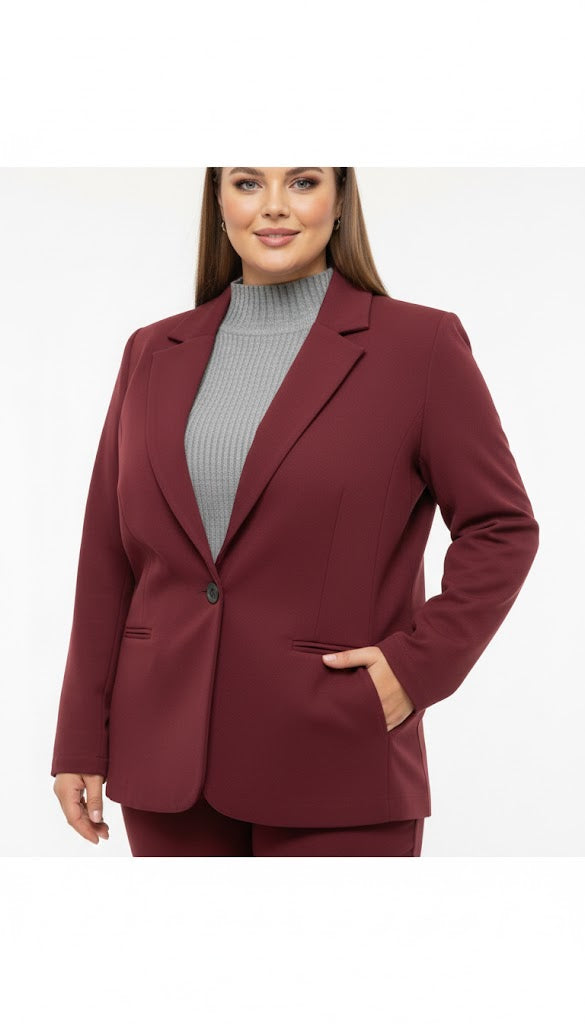 Long Sleeve Buttoned Blazer Sisus