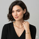 Chain Bracelet with Colorful Stones Jetlag