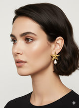 Starfish Earring with Pearl Jetlag