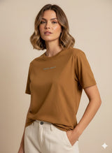 Brown Round Neck T-Shirt Colcci Jeans