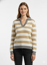 Women’s V-Neck Knit Sweater Long Sleeve U.S.Polo Assm.