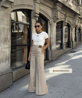 VEN mid rise wide leg trousers JOSH V