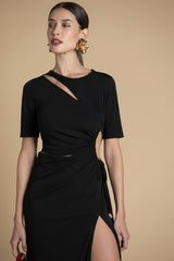 Vestido com recortes Sahoco