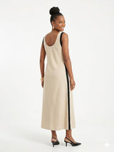 Sleeveless Linen Midi Dress Sissus