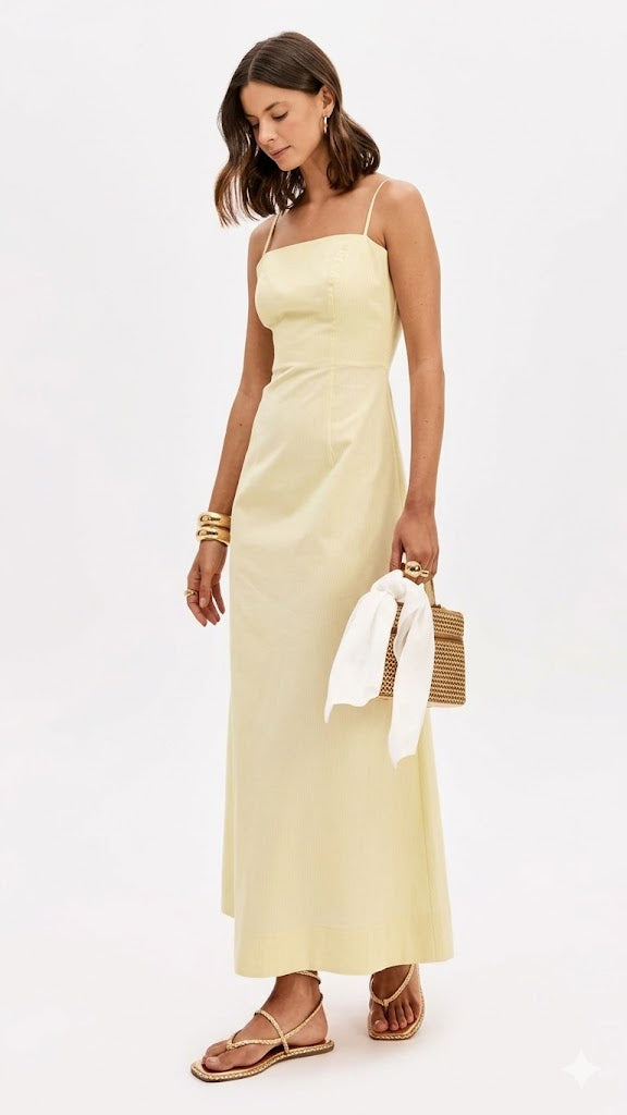 Vestido Midi Riscas Lança Perfume
