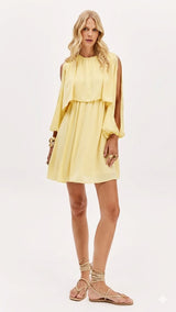 Layered Chiffon Mini Dress Lança Perfume