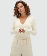 Ize Oversized Knit Sweater - Green Melange JOSH V