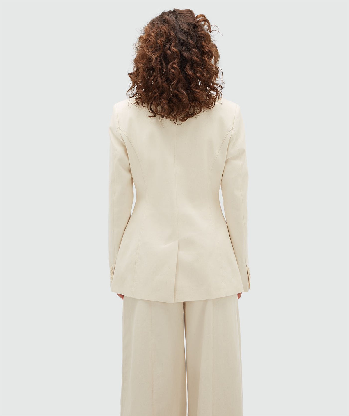 Blazer de Sarja Ajustado JV-YACIN - Ecru JOSH V